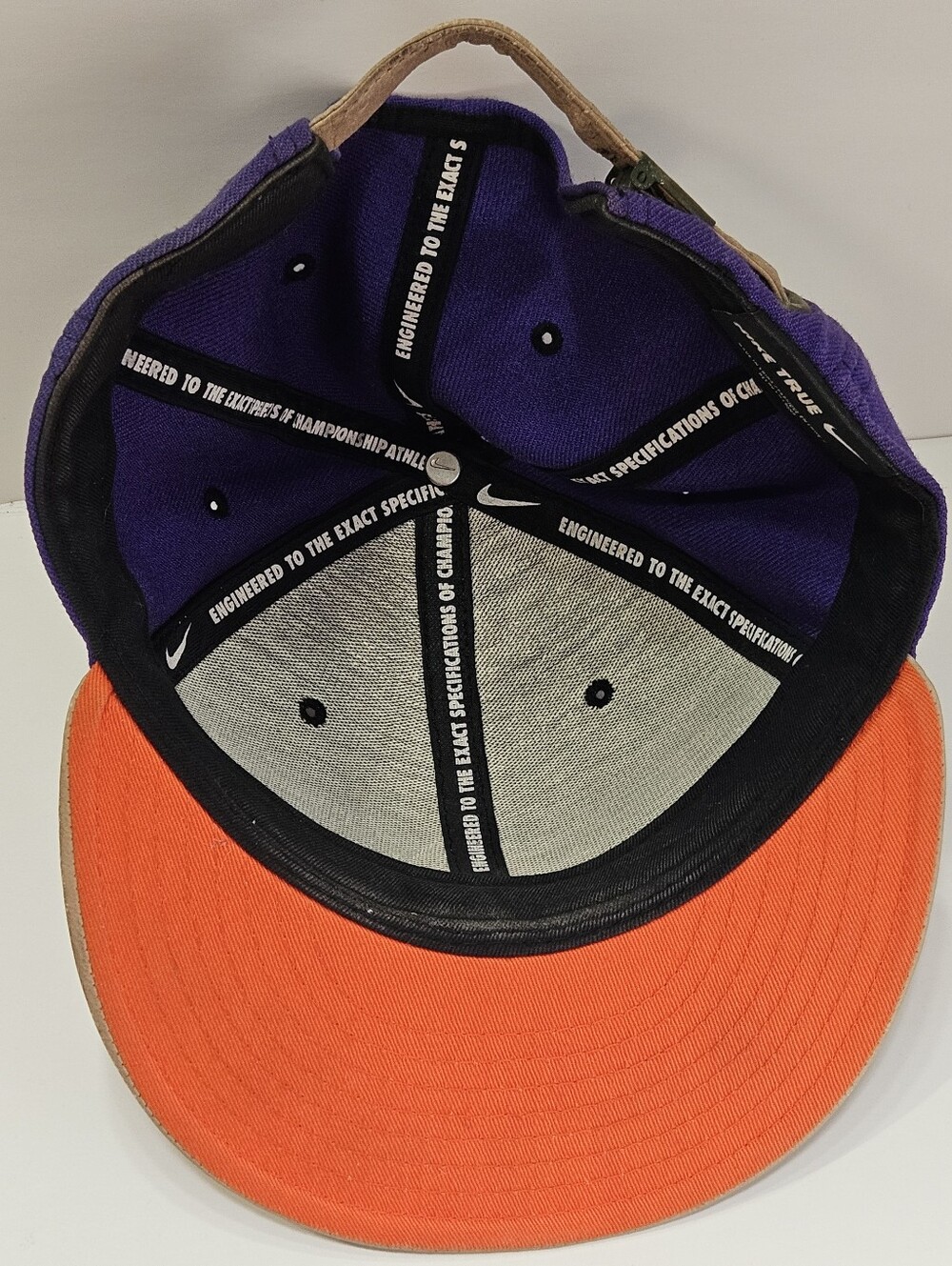 Nike ACG True Snapback Hat Purple Wool Leather Brim Strapback Outdoor Vintage - Picture 10 of 10